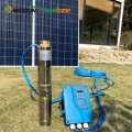 CE認定1500W2HP太陽熱温水ポンプアフリカの48V深井戸DC太陽熱ポンプシステム