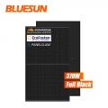 Bluesun 米国 UL 認証ブラック PV パネル 370 ワット単結晶ソーラー パネル半電池 370Wp PV モジュール
    