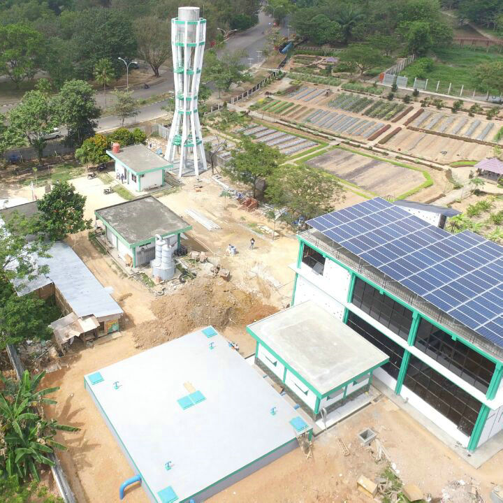 インドネシアの30kwハイブリッド太陽光発電システム