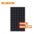 Bluesun高効率320w両面高効率ソーラーパネル320ワット両面ソーラーパネル