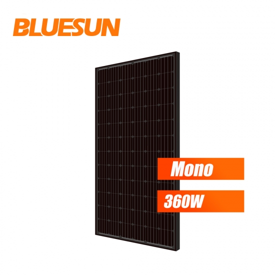 black backsheet and black frames monocrystalline 360w 365watt 370wp 375w solar panel 380 w 360w solar module