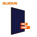 BluesunPVサプライヤー60セル290Wpソーラーパネルフルブラック多結晶シリコンソーラーモジュール290Watt290W