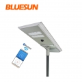 Bluesunは街路灯50w80ワットソーラー屋外100wオールインワン街路灯ソーラーを主導しました