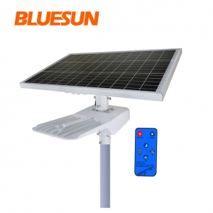 Bluesun 50Watt 80W 100W LED Solar Street Light With Battery Backup