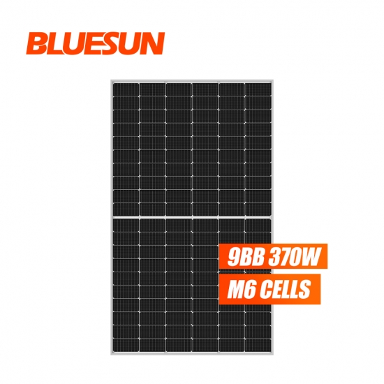 Bluesun 166mm big module 370w perc half cell mono solar panel