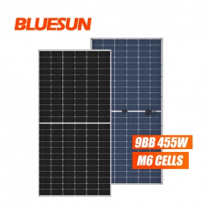Half Cell 166mmx166mm Bifacial 455W Solar Panel