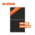 BluesunEUストックモノフェイシャル166mmブラックフレーム375Wソーラーパネル