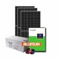 Bluesun 5KW10KWオフグリッド太陽エネルギーシステムホーム農村地域に供給する途切れのない電力島