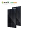 先行販売！ bluesun EUは、54セルのブラックフレーム425ワットのソーラーパネル182mmの太陽電池ソーラーパネル425WPVモジュールを在庫しています
