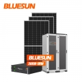 bluesun 30kw 50kw 100kw 150kw 300kw500kw1MWハイブリッドエネルギー貯蔵システム中東アフリカ市場向けソーラーパネルバッテリーシステム
