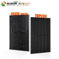 Bluesun Topcon 家庭用商業用オールブラック 450W ソーラー パネル
    