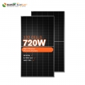 Bluesun 両面ソーラーパネル ベンダー paneles solares costo 700w 720w 家庭用電気用ソーラーパネル
    