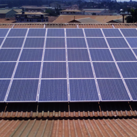 オスカー工業隆カンパラ、ウガンダでの最初のグリッド結ばれた屋上太陽光発電設置
