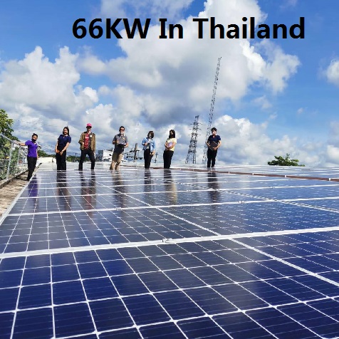  ブルーサン 66KW タイの屋上太陽光発電システム