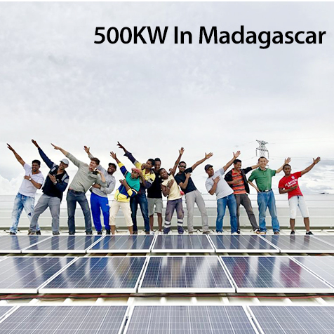 マダガスカルの500kwオフグリッドソーラーシステム