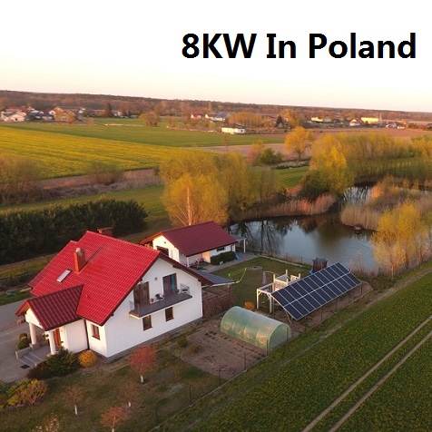 ブルーサン8KWの太陽光システムにポーランド