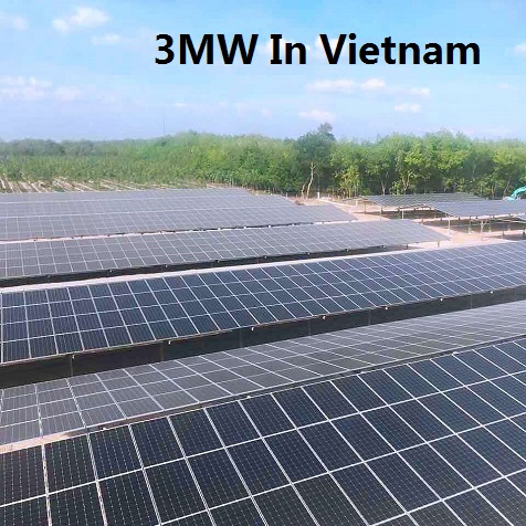 ベトナムのbluesun 3mw太陽光発電所